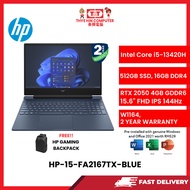 HP-15-FA2167TX-BLUE-INTELCOREI5-13420H,16GBR4,512GBSSD,RTX20504GBR6,15.6"FHD,W1164,2YRS,H&S