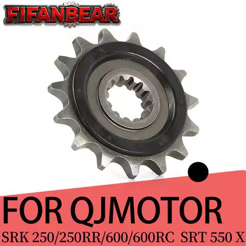 Motorcycle Small Sprocket 15 Teeth Front Sprocket 525 For QJMotor SRK 250 SRK 250 RR 24-25 SRT 550x 
