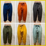 ♗ ◐ ◩ Tokong 3/4 Trendy Urban Bohemian Streetwear Summer Beach Casual  Pants for Men freesize pluss