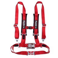 【Great Selection】 2 inch racing harness seat belt 4 point fixing quick release nylon car safety raci