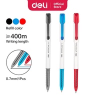 Deli Ballpoint Pen - Black/Blue/Red Ink (0.7mm x 1 Pc) EQ23