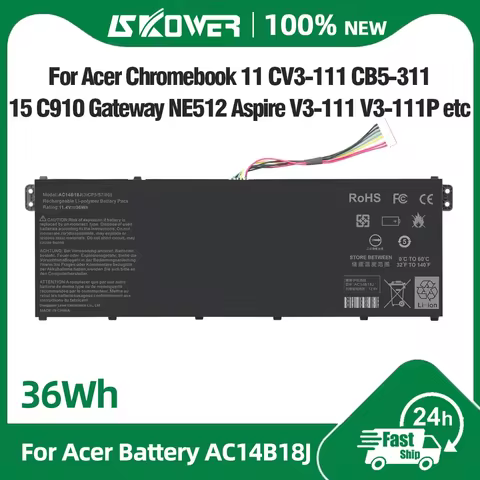 New 11.1V AC14B18J Laptop Battery for Acer Aspire E3-721 E5-771 E5-771G ES1-311 511 V3-111 Chromeboo