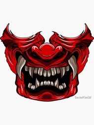 Sablon Ajaib DTF Siap Tempel Tinggal Disetrika - Masker Oni
