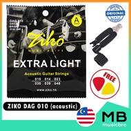 Ziko DAG - 010 / DAG - 011 Acoustic Guitar Strings Extra Light A Class Great Tali Gitar Akustik  010