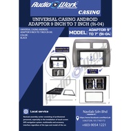 Universal Android Double Din Player Casing Convert 10 Inch To 7 Inch / 9 Inch To 7 Inch (Black) (9i-