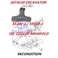 EX200-1 / EX220-1 HITACHI EXCAVATOR OIL COOLER MANIFOLD 2024562 (RECONDITION)