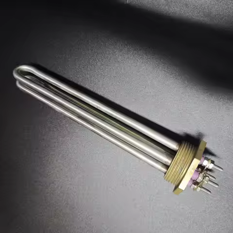 24V Heating Element 600w DC Water Heater With 1 1/4" BSP DN32 Copper Flange Solar Immersion Heating 