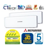 FREE $100 SERVICING VOUCHER : Mitsubishi Air Con System 2 *4 TICKS* + FREE Delivery + FREE Install +