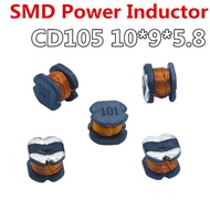 10pcs CD105 SMD Power Inductor 2.2UH 3.3UH 4.7UH 6.8UH 10UH 15UH 22UH 33UH 47UH 68UH 100UH 150UH 220