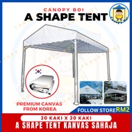 Canopy Boi 20 x 20 A SHAPE Canopy Canvas Only 20X20 Kanopi A SHAPE Kanvas PVC Korea (KANVAS SAHAJA)