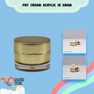 10G GOLD ACRYLIC CREAM POT 10G GOLD ACRYLIC CREAM POT IMPORTED COSMETIC POT