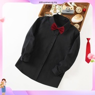 Baju Hitam Budak Lelaki Kostum Kanak-kanak Berusia 2-14 Tahun Boys Black Shirt 2-14-Year-Old Boy Per