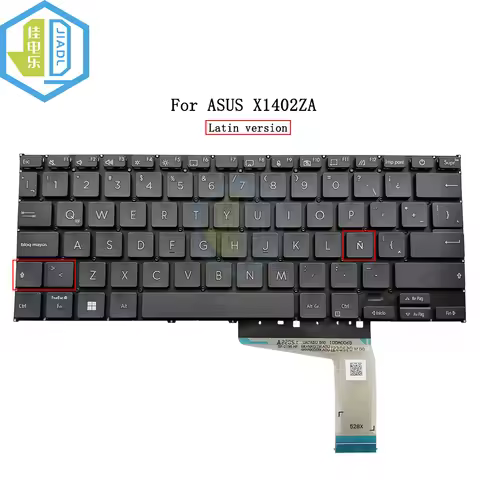 New LA Latin no backlit keyboard For ASUS Vivobook 14 X1402 X1402ZA X1402Z Replacement Keyboards bla