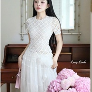 Luxurious lady's dress set, top and skirt set, beautiful long mesh skirt set 676 (Z4) NC