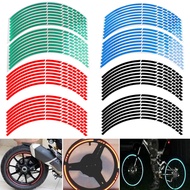 Athena285 16Pcs Car Motorcycle Bicycle Wheel Rim Reflective Sticker Tape Strip