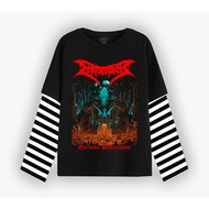 LONG T-SHIRT DISTRO MUSIC METAL DISMEMBER DISTRO LONGSLEEVE DOUBLE LAYERS
