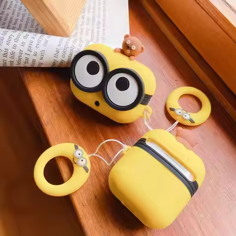For Airpods 1 2 3 4 5 Pro Pro 2 Pro 3 Big Eyes Silicone Earphone Case Accessories Cover Cute 3D Cart
