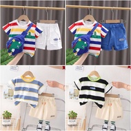 AN86 - AN87 Kids T-Shirt Set Short Baby Boy/ 6 months - 4 years