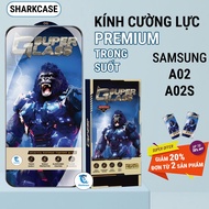 Samsung A02, A02S, M02 premium transparent tempered glass full screen phone screen protector