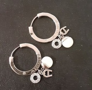 Etienne Aigner crystal and shell earrings  水晶貝殼 耳環 包郵