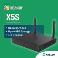 EZVIZ X5S NVR CS-X5S-R100-4W 4 CHANNEL / CS-X5S-R100-8W 8 CHANNEL UP TO 3K / 5MP SUPPORT H.265 ONVIF