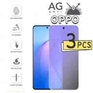 3 Pieces 9H Matte Anti-Blue Light Tempered Film FOR OPPO A60 A5 A3x A3 Pro A38 A58 A98 A78 A17 A17K 