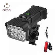 Front and Rear Cycling Light Kit for Giant Bikes 1800mAh Battery IP65 Waterproof