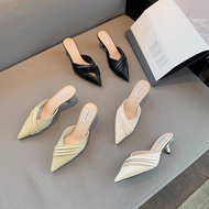Jiamanni High Heel Mules 5cm In 3 Basic Colors Easy To Match