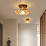 Corridor Light, Aisle Light, Walnut Chinese Ceiling Lamp, Retro Entrance Balcony Light