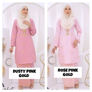 [DUSTY PINK & ROSE PINK GOLD ] KURUNG PAHANG SONGKET AISYA TENUN 6.0 ❤️ PREMIUM SONGKET TENUN ASLI ❤