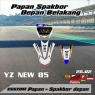NEWEST DECAL STICKER START NUMBER BOARD AND FRONT REAR FENDER YZ NEW 85 NEWEST 25.02