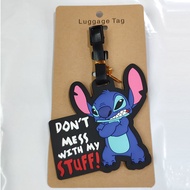 Blue Big Ears Stitch Luggage Tag Star Treasure Stitch PVC Soft Rubber Luggage Signage Small Pendant