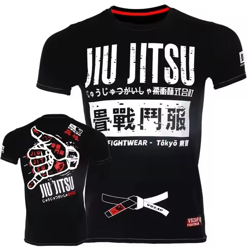 Summer Hot Brazilian Jiu-jitsu Men's Jiu-jitsu MMA Compression 3D Shirt Top Boxing Training Muay Tha