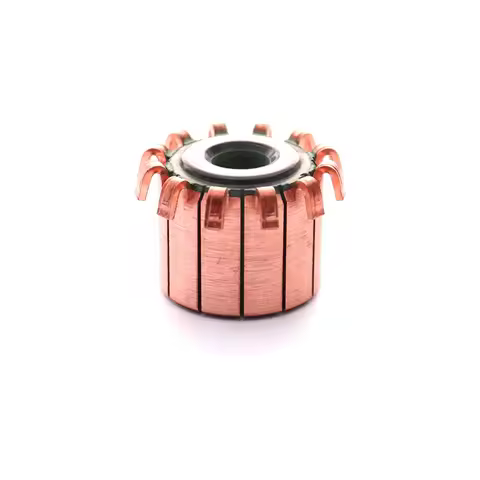 8*23*19.5mm 12P Teeth Copper Hook Type Electrical Motor Commutator CHY-1518-12 Auto Motor Water Pump