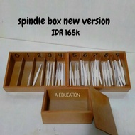 SPINDLE BOX MONTESSORI WOOD Complete Version