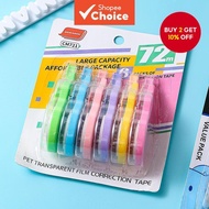 6pcs Portable Correction Tape Set, White Out Tape for School, Office, Stationery & Administrative Us
