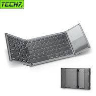 B66T Bluetooth Wireless Folding Keyboard - Integrated Touchpad - TypeC rechargeable battery - with F
