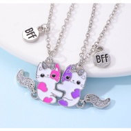 BEST FRIEND CAT COUPLE NECKLACE