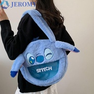 JEROMY Transparent Stitch Bag, Cross Body Bag Cartoon Anime Shoulder Bag, Creative Large Capacity Ex