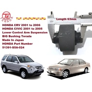 HONDA CIVIC CRV Lower Control Arm Suspension BIG Bushing 2001 to 2006 Terada Made In Japan