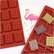 Next Day Arrival [Le] 189-20 Consecutive Waffle Silicone Mold Chocolate Jelly Handmade Soap Biscuit