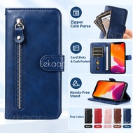 Zipper Flip Case for Realme 9 9i 8 8i 7 6i 5i 5s 5 GT Neo 3 3T 2 2T Pro Plus Leather Wallet Card Slo