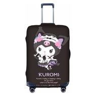【In Stock】Sanrio Kuromi Washable Travel Luggage Cover Funny Cartoon Suitcase Protector Fits 18-32 Inch Luggage