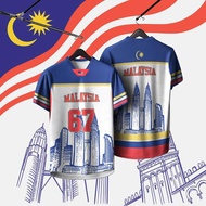 baju merdeka Merdeka 67 Tahun 2024 Sublimation Tshirt | Baju Merdeka Jersey Sublimation Unisex Colla