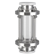 1.5" Tri Clamp Flow Sight Glass Diopter Fit 38mm Pipe OD 304 Stainless Steel Straight Pipe Sight Gla