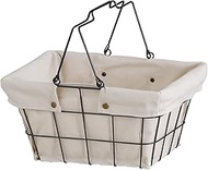 Abiter FW-601-IV Wire Fabric Basket, S, Ivory, W 13.2 x D 9.8 x H 6.5 inches (33.5 x 25 x 16.5 cm) (