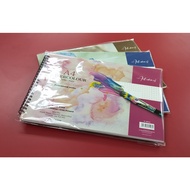 UNI WATERCOLOUR PAPER 300GSM A4-12'S