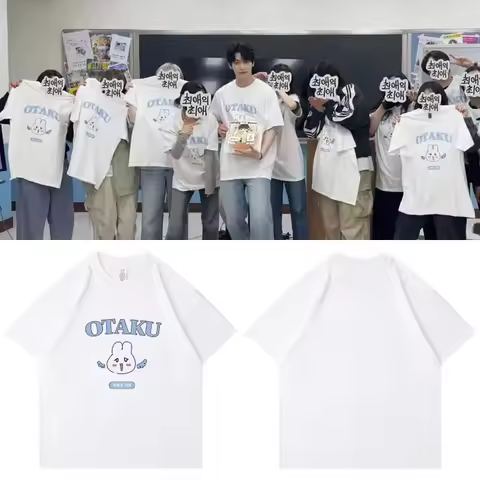 2025 TXT OTAKU Kpop Idol Women Y2k T-shirt Fashion Print Tshirt Clothing Designer Tee Cotton Oversiz