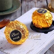 🍫Ready Stock🍫Chocolate Wrapping Paper Fine Grid Foil(10*10cm)/Tea Wrapping Foil Paper