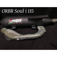 ◎ ☯ ● ► ◲ ORBR CHICKEN PIPE FULL EXHAUST for MIO SOUL i 115